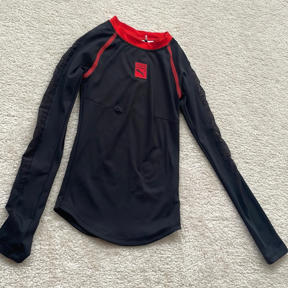 Vogue x Puma Long sleeve blue and red top